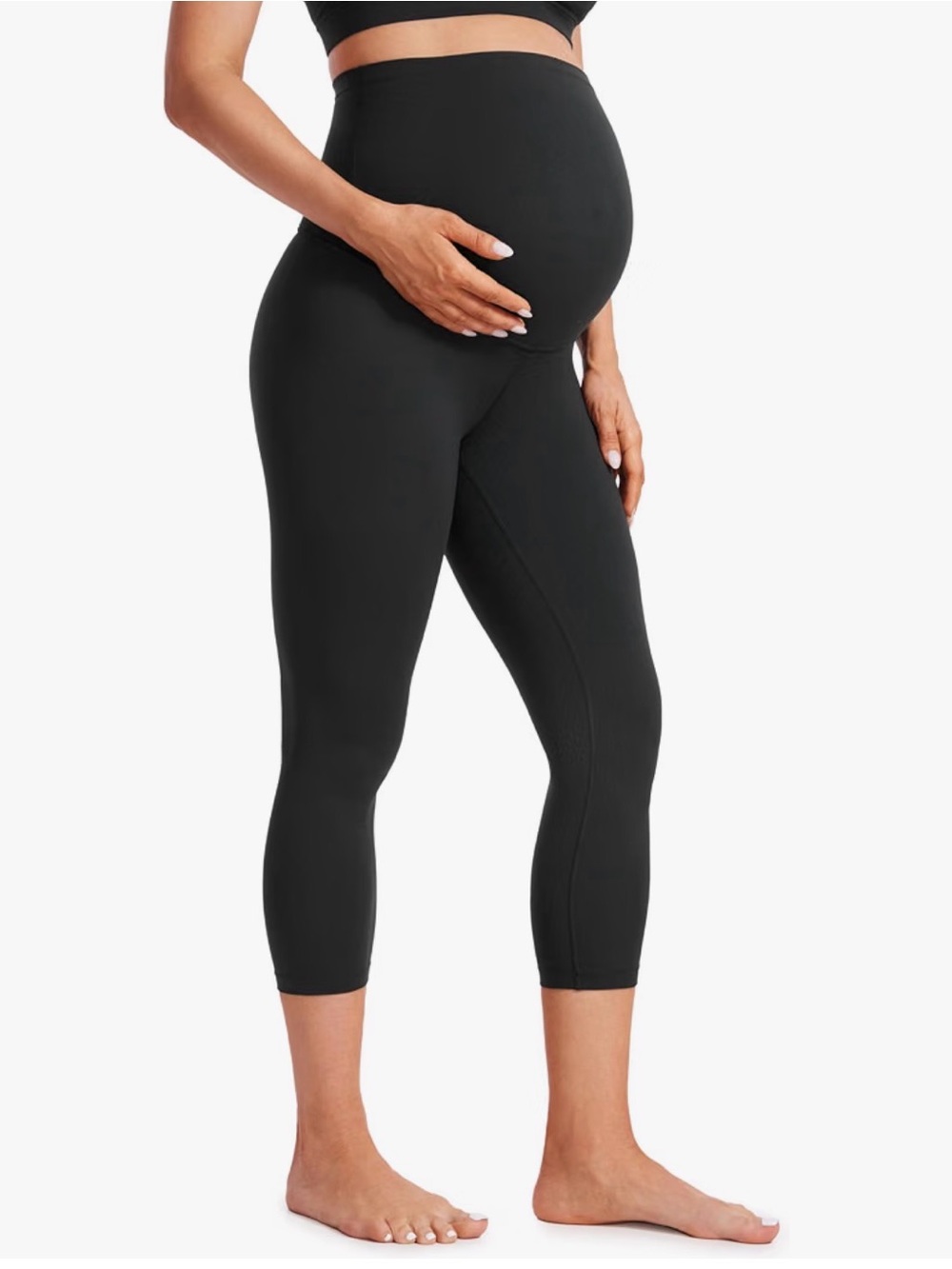 CRZ YOGA Maternity Capri Leggings 21”